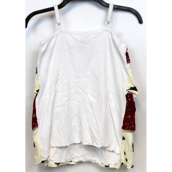 Ann Loren by JE Designs Girls 2pc Set sz 9/10 Western Ruffle Layer Cow Bandana - Picture 5 of 13